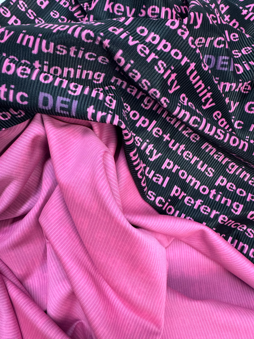 DEI Tshirt Crop and Oversize Unisex Made in NYC One-Size Pink Orange Green