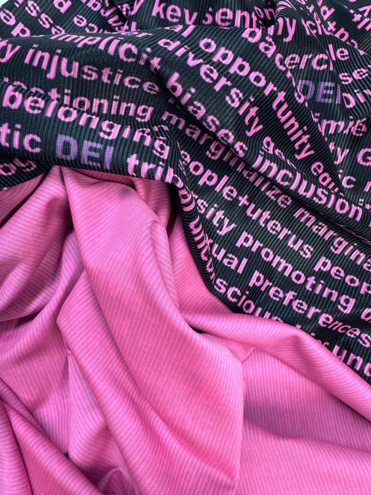DEI Tshirt Crop and Oversize Unisex Made in NYC One-Size Pink Orange Green